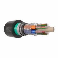 Кабель оптический в канализацию, бронированный стальной лентой, многомодульный, с промежуточной полимерной оболочкой, G.652.D, 32 волокна, нг(А)-HF, 2